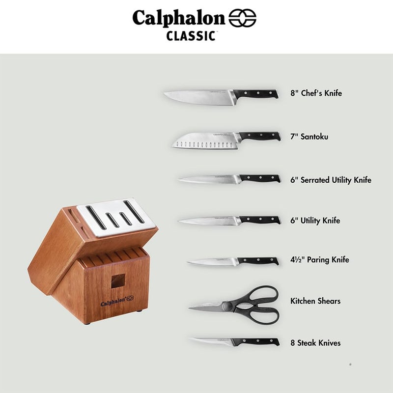 Calphalon Classic Self-Sharpening Cutlery Knife Block Set with SharpIN Technology, 15 piece - Image 5